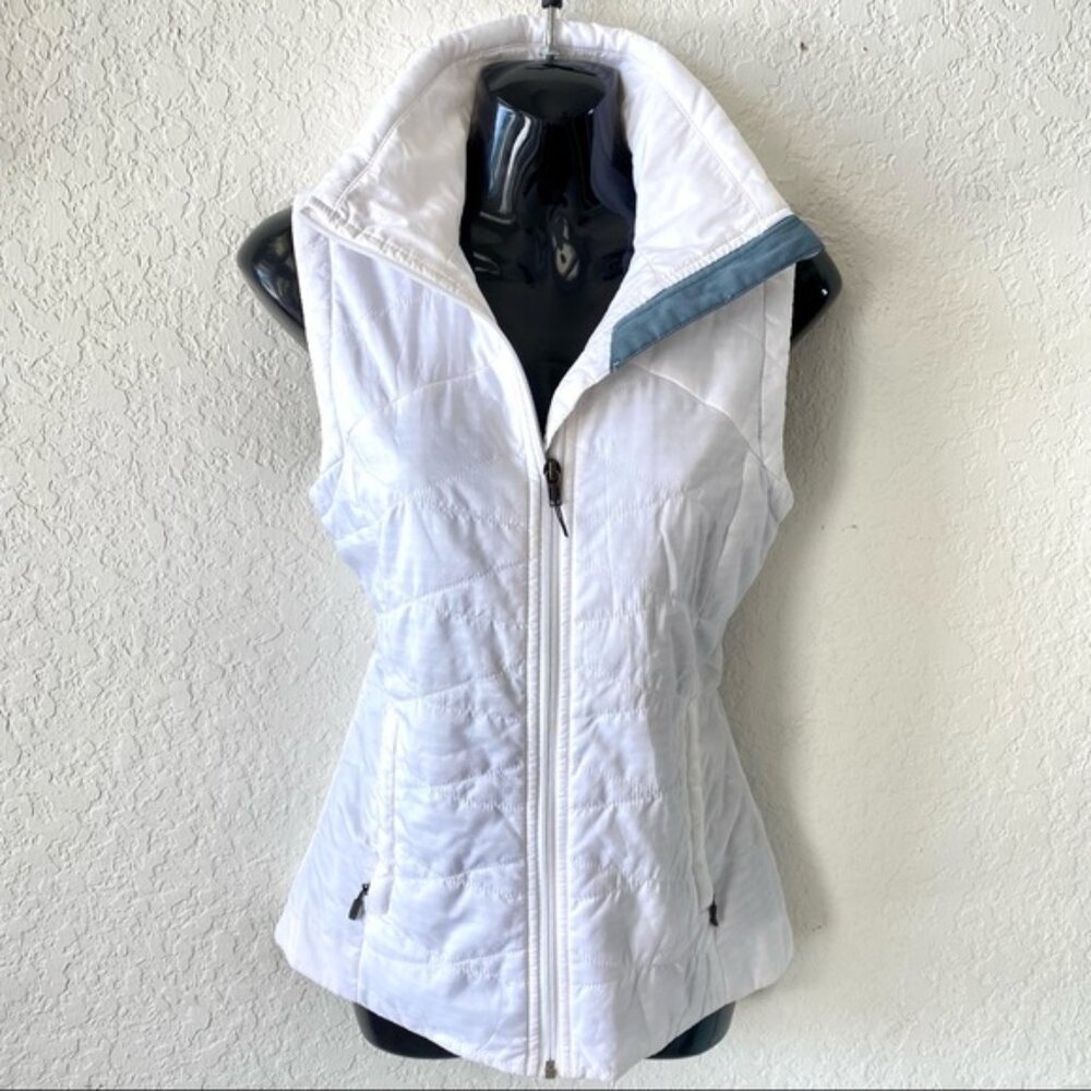 Columbia Omni-shield white insulated zip vest XS